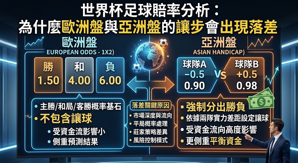 為什麼歐洲盤與亞洲盤的讓步會出現落差